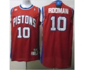 nba detroit pistons #10 rodman red[swingman]