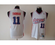 nba detroit pistons #11 thomas white(fans edition)