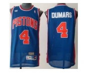 nba detroit pistons #4 joe dumars throwback blue