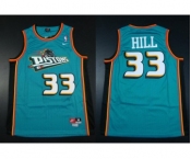 nike nba detroit pistons #33 hill green[nike m&n]