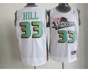 nike nba detroit pistons #33 hill white[nike]