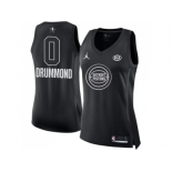 Women Nike Detroit Pistons #0 Andre Drummond Black NBA Jordan Swingman 2018 All-Star Game Jersey