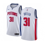 Women's Nike Detroit Pistons #31 Caron Butler Swingman White Home NBA Jersey - Association Edition