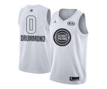 Youth Nike Detroit Pistons #0 Andre Drummond White NBA Jordan Swingman 2018 All-Star Game Jersey