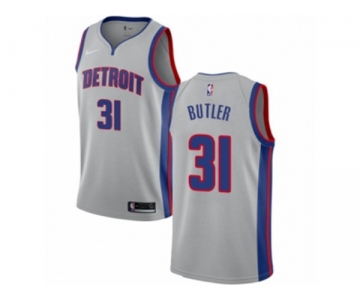 Youth Nike Detroit Pistons #31 Caron Butler Authentic Silver NBA Jersey Statement Edition