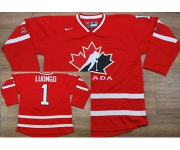 2010 Team Canada #1 Luongo Red