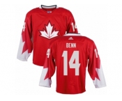 Men Adidas Team Canada #14 Jamie Benn Red 2016 World Cup Ice Hockey Jersey