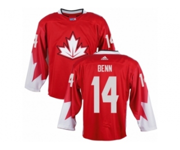 Men Adidas Team Canada #14 Jamie Benn Red 2016 World Cup Ice Hockey Jersey