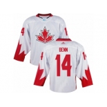 Men Adidas Team Canada #14 Jamie Benn White 2016 World Cup Ice Hockey Jersey