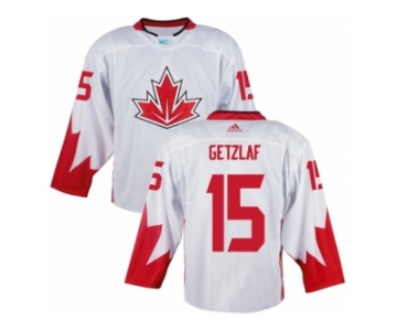 Men Adidas Team Canada #15 Ryan Getzlaf White 2016 World Cup Ice Hockey Jersey