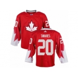 Men Adidas Team Canada #20 John Tavares Red 2016 World Cup Ice Hockey Jersey