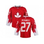 Men Adidas Team Canada #27 Alex Pietrangelo Red 2016 World Cup Ice Hockey Jersey