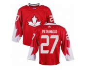 Men Adidas Team Canada #27 Alex Pietrangelo Red 2016 World Cup Ice Hockey Jersey