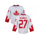 Men Adidas Team Canada #27 Alex Pietrangelo White 2016 World Cup Ice Hockey Jersey