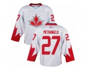 Men Adidas Team Canada #27 Alex Pietrangelo White 2016 World Cup Ice Hockey Jersey