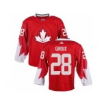 Men Adidas Team Canada #28 Claude Giroux Red 2016 World Cup Ice Hockey Jersey