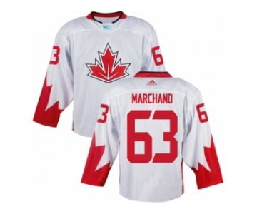 Men Adidas Team Canada #63 Brad Marchand White 2016 World Cup Ice Hockey Jersey