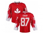 Men Adidas Team Canada #87 Sidney Crosby Red 2016 World Cup Ice Hockey Jersey