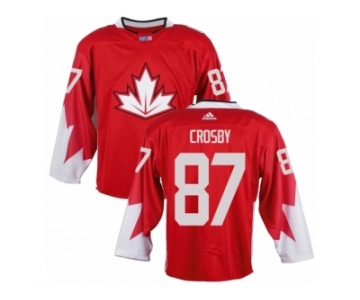 Men Adidas Team Canada #87 Sidney Crosby Red 2016 World Cup Ice Hockey Jersey