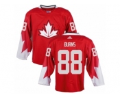 Men Adidas Team Canada #88 Brent Burns Red 2016 World Cup Ice Hockey Jersey