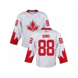 Men Adidas Team Canada #88 Brent Burns White 2016 World Cup Ice Hockey Jersey