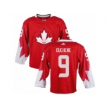 Men Adidas Team Canada #9 Matt Duchene Red 2016 World Cup Ice Hockey Jersey