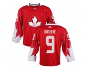 Men Adidas Team Canada #9 Matt Duchene Red 2016 World Cup Ice Hockey Jersey