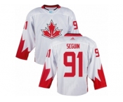 Men Adidas Team Canada #91 Tyler Seguin White 2016 World Cup Ice Hockey Jersey