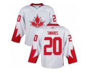 Men Adidas Team Canada#20 John Tavares White 2016 World Cup Ice Hockey Jersey