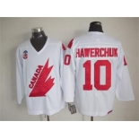 NHL Team Canada Olympic #10 Hawerchuk white jerseys