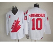 NHL Team Canada Olympic #10 Hawerchuk white jerseys