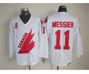 NHL Team Canada Olympic #11 Messier white jerseys