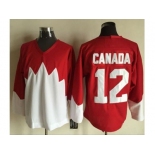 Olympic CA. #12 Canada RedWhite 1972 Commemorative CCM Stitched NHL Jersey