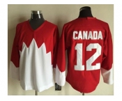 Olympic CA. #12 Canada RedWhite 1972 Commemorative CCM Stitched NHL Jersey