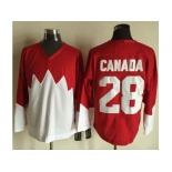 Olympic CA. #28 Canada RedWhite 1972 Commemorative CCM Stitched NHL Jersey