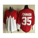 Olympic CA. #35 Canada RedWhite 1972 Commemorative CCM Stitched NHL Jersey