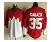 Olympic CA. #35 Canada RedWhite 1972 Commemorative CCM Stitched NHL Jersey