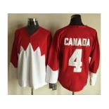 Olympic CA. #4 Canada RedWhite 1972 Commemorative CCM Stitched NHL Jersey