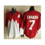 Olympic CA. #7 Canada RedWhite 1972 Commemorative CCM Stitched NHL Jersey