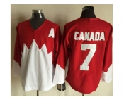 Olympic CA. #7 Canada RedWhite 1972 Commemorative CCM Stitched NHL Jersey