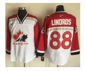 Team CA. #88 Eric Lindros White Red Nike Throwback Stitched NHL Jersey