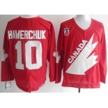 Team Canada #10 Hawerchuk Throwback red