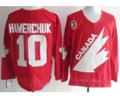 Team Canada #10 Hawerchuk Throwback red