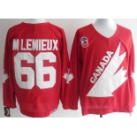 Team Canada #66 M.Lemieux Throwback Red