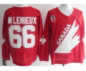 Team Canada #66 M.Lemieux Throwback Red