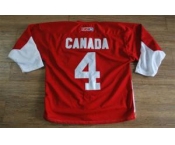 Team Canada jerseys #4 blank red[1972 Vintage]