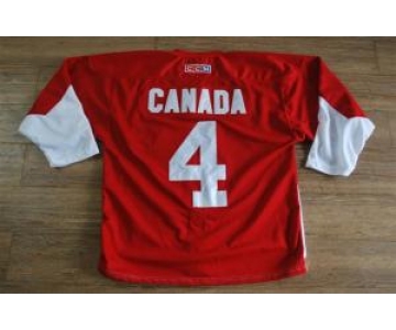 Team Canada jerseys #4 blank red[1972 Vintage]