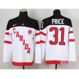 nhl jerseys team canada #31 price white[100 th]