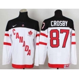 nhl jerseys team canada #87 crosby white[100 th]