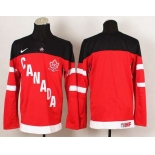 nhl jerseys team canada blank red[100 th]